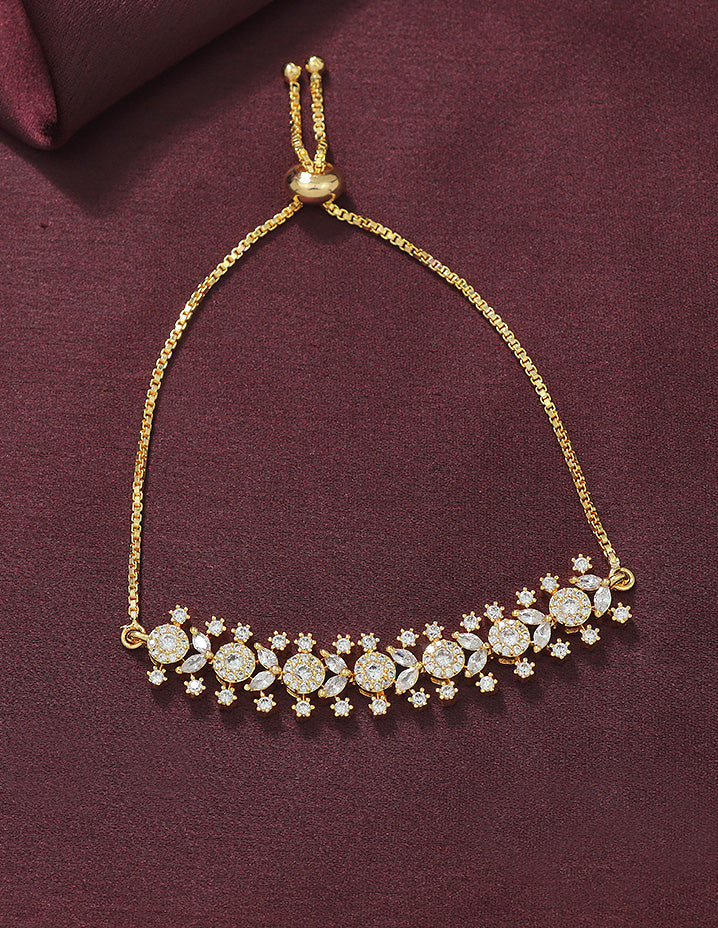 Designer Zirconia Chain Bracelet