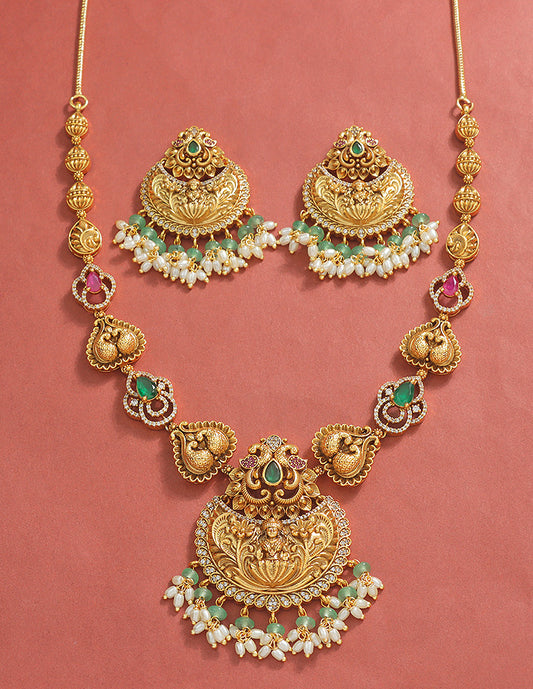 Designer Lakshmi Devi Necklace Set