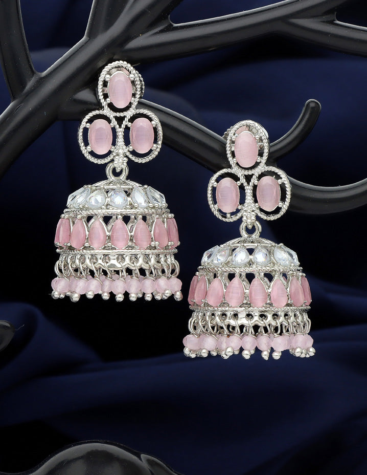 Designer Rhodium Fancy Earrings