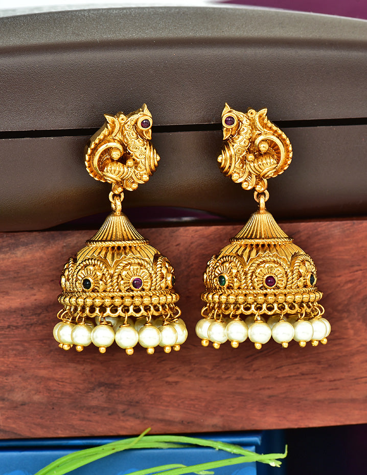 Designer Antique Jhumka Earrings