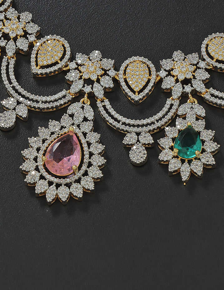 Designer Zirconia Elegance Necklace Set