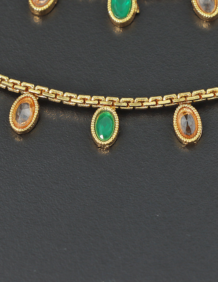Designer Royal Charm Kempu Anklets