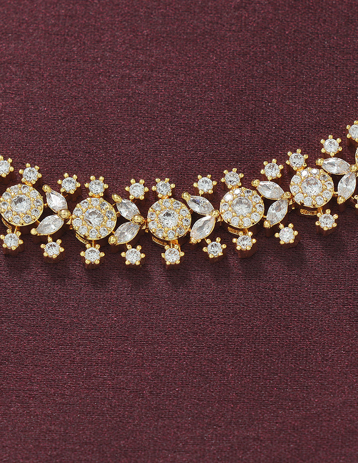 Designer Zirconia Chain Bracelet