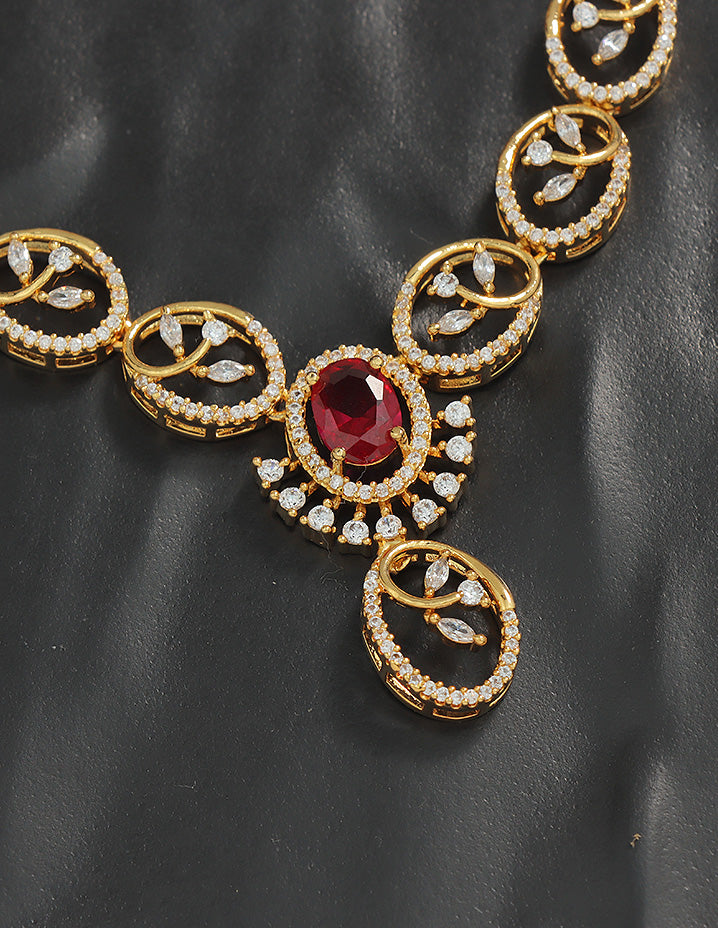 Designer Zirconia Elegance Necklace Set