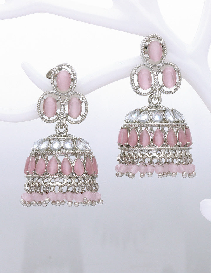 Designer Rhodium Fancy Earrings