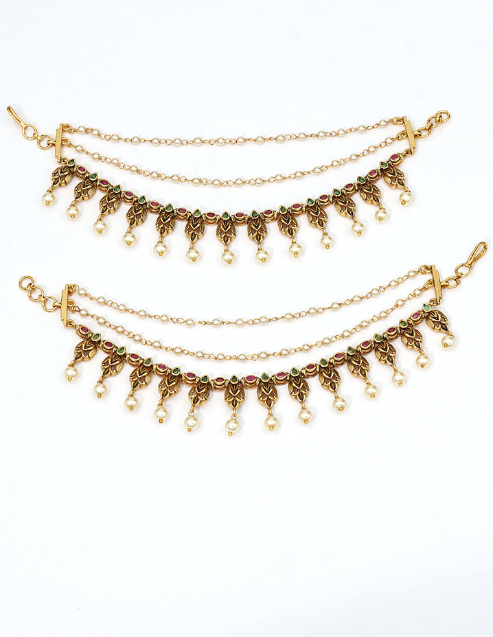 Designer Antique Kempu Stone Chempaswara