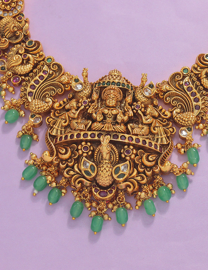 Designer Lakshmi Devi Necklace Set