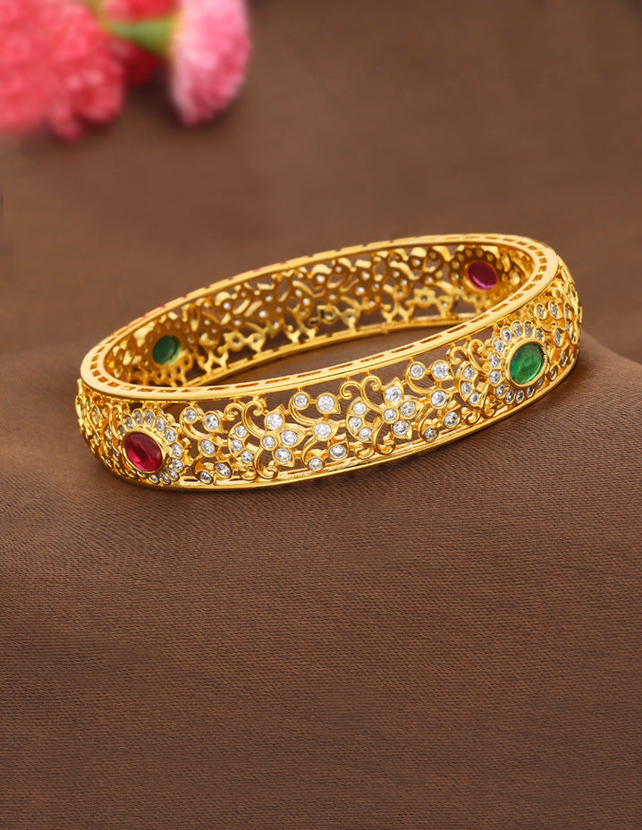 Zircon Gold Polish Bangle ZBGL10965