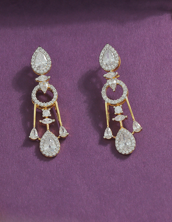 Designer GJ Polish Zirconia Necklace Set
