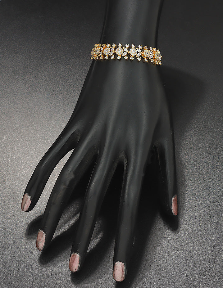 Designer Zirconia Chain Bracelet