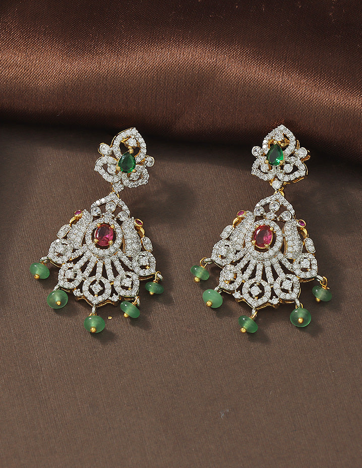 Designer GJ Polish Zirconia Necklace Set