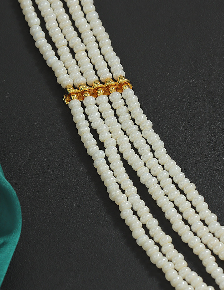 Designer Ruby Beads Mala