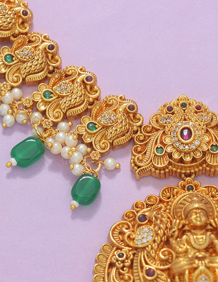 Designer Lakshmi Devi Necklace Set