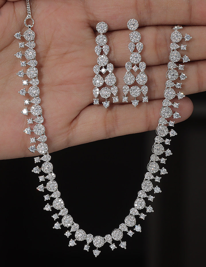Designer Zirconia Elegance Necklace Set