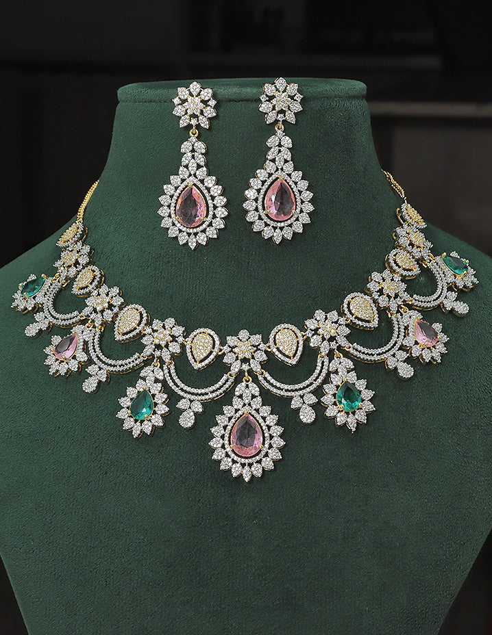 Designer Zirconia Elegance Necklace Set