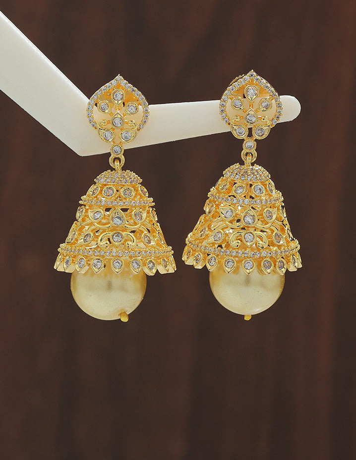 Designer Zirconia Royal Radiance Jhumka
