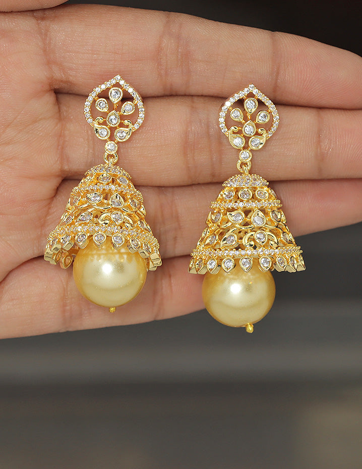 Designer Zirconia Royal Radiance Jhumka