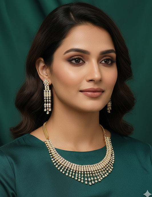 Designer Zirconia Elegance Necklace Set