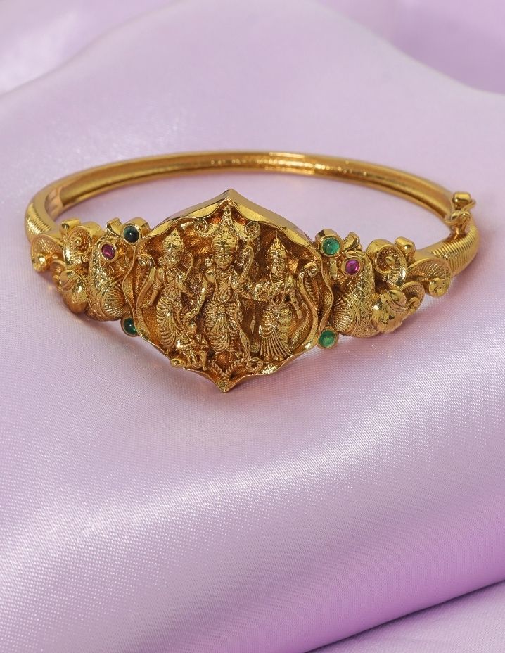 Designer Gold Polish Ramparivar Bracelet ZBLT11788