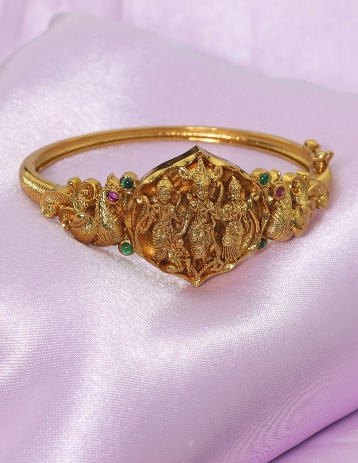 Designer Gold Polish Ramparivar Bracelet ZBLT11788