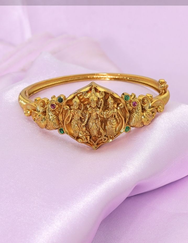 Designer Gold Polish Ramparivar Bracelet ZBLT11788