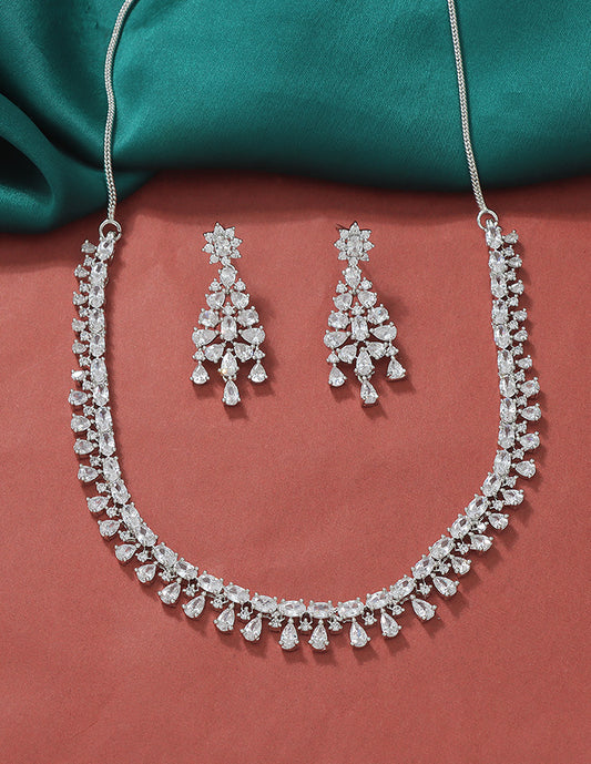 Designer Zirconia Elegance Necklace Set