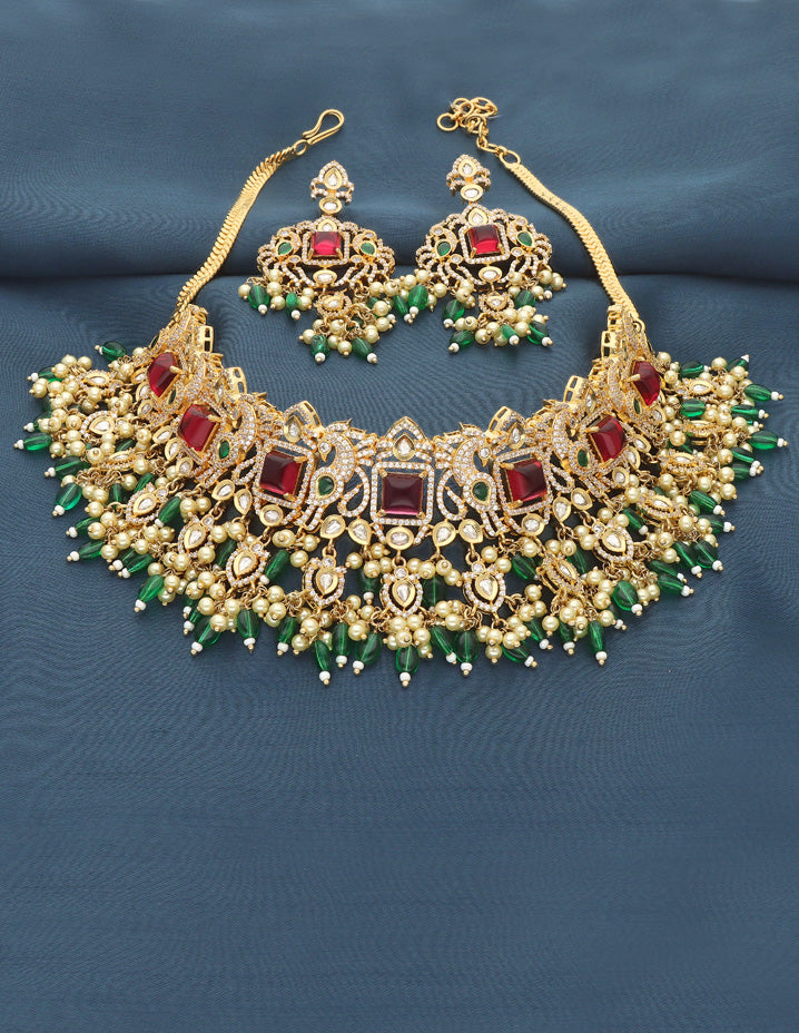Zirconia Guttapusalu Choker Set