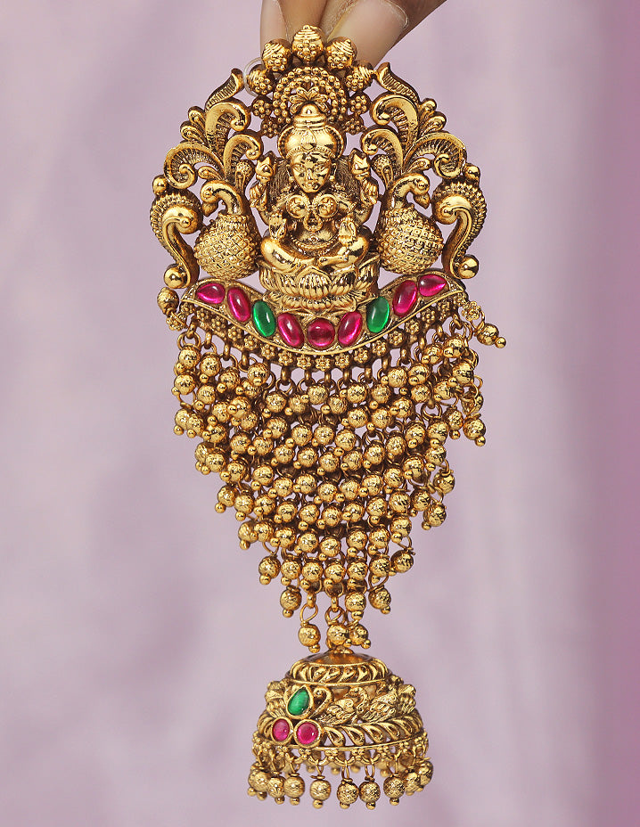 Designer Lakshmi Devi Matt Polish Choti Piece