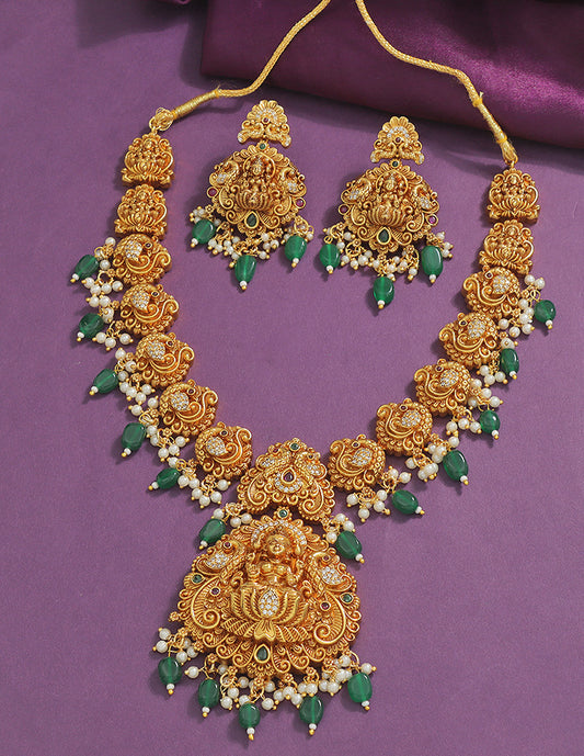Designer Lakshmi Devi Necklace Set