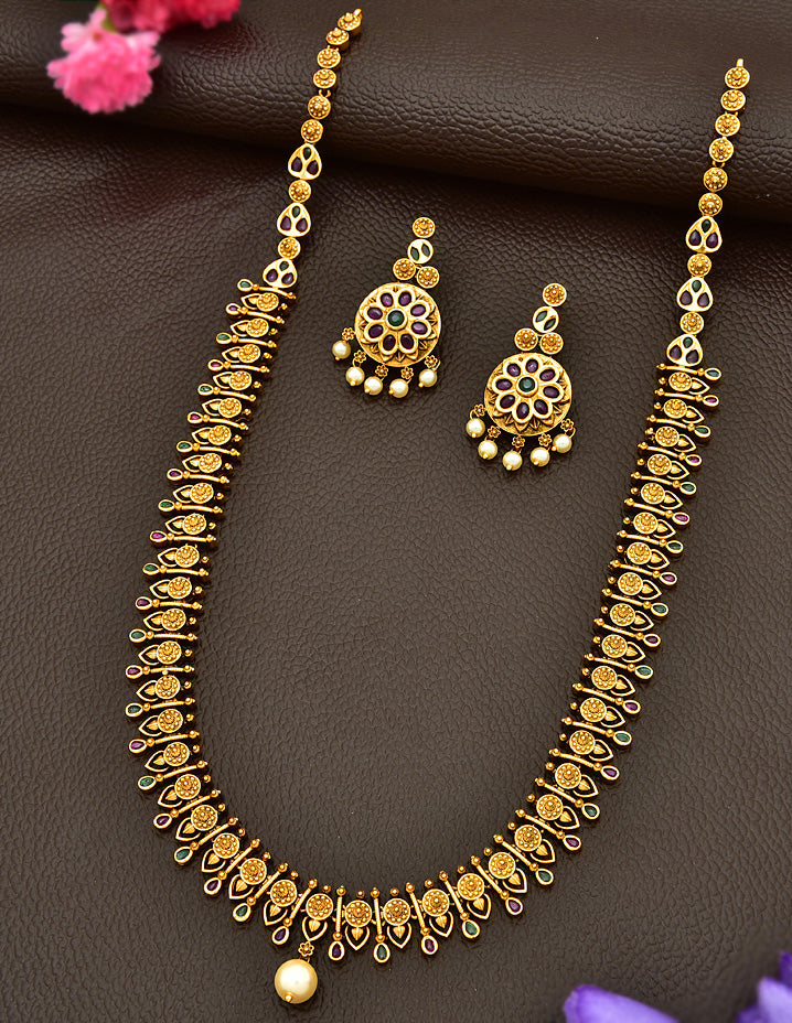 Antique Zirconia Long Haaram 128046