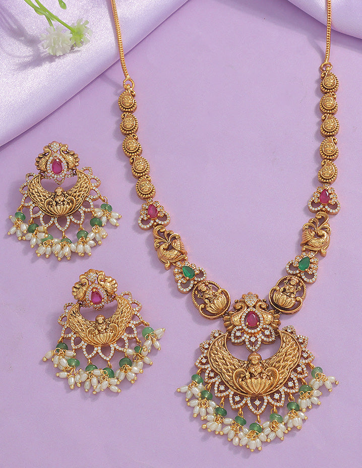 Designer Lakshmi Devi Necklace Set