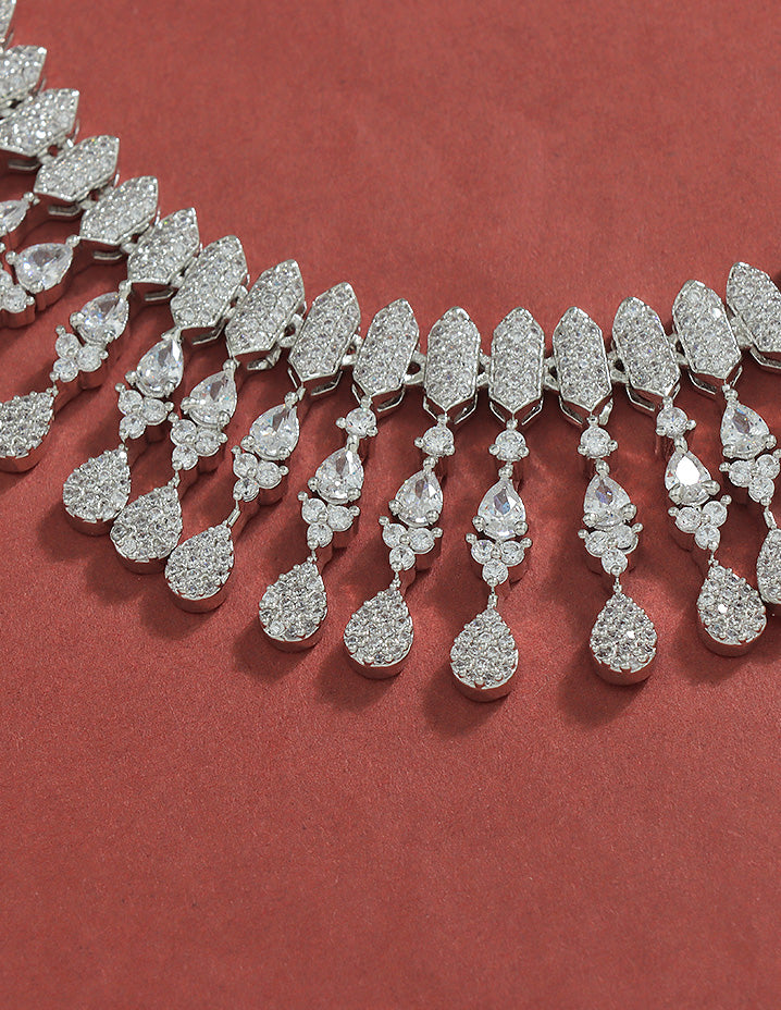 Designer Zirconia Elegance Necklace Set
