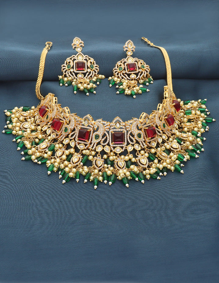 Zirconia Guttapusalu Choker Set