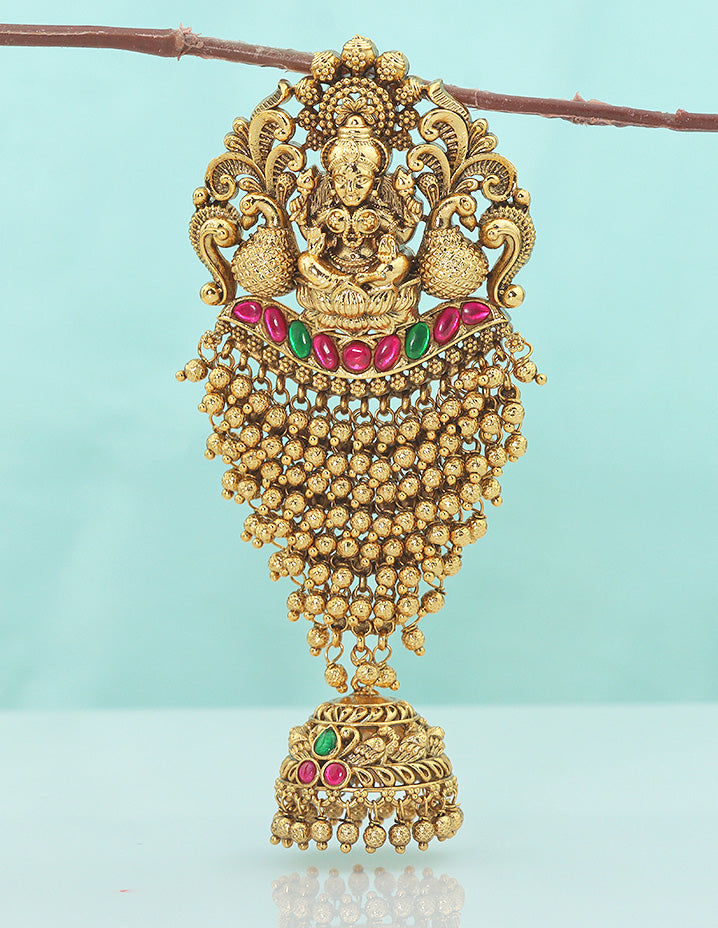 Designer Lakshmi Devi Matt Polish Choti Piece