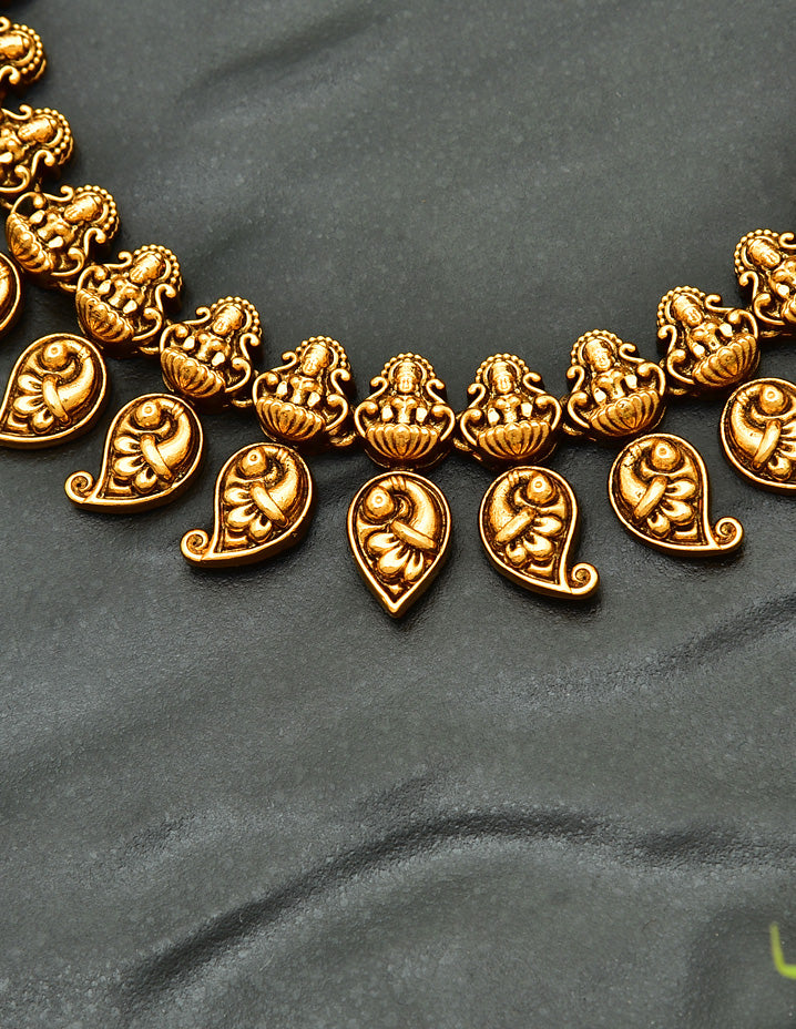 Antique Mango Shape Necklace Set 127899