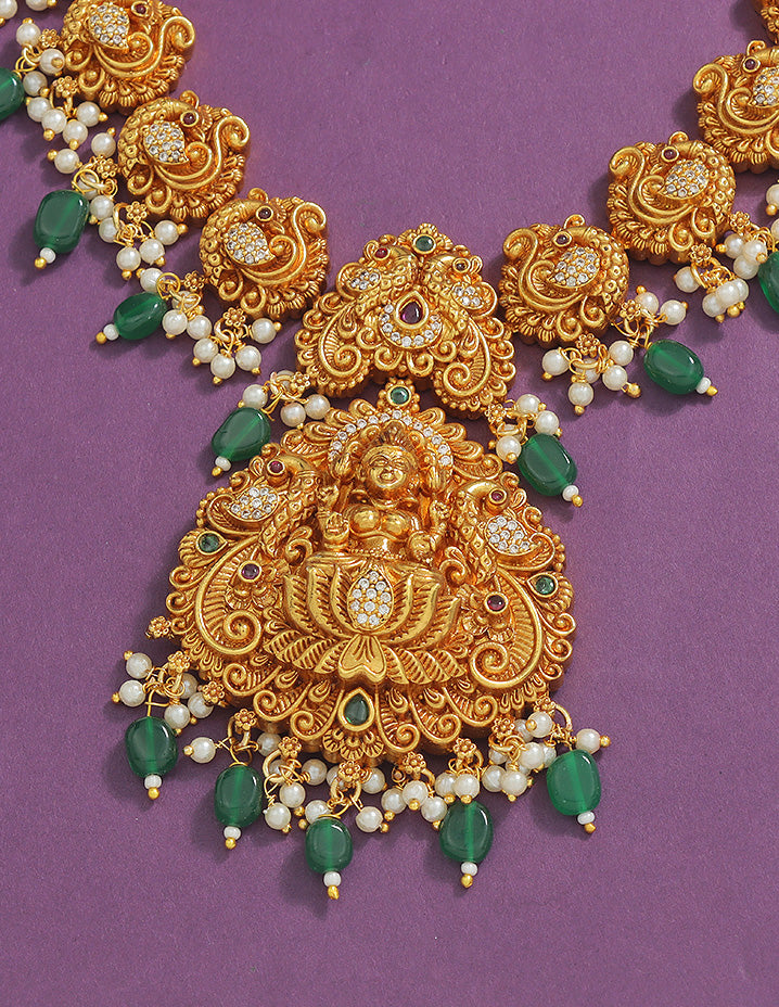 Designer Lakshmi Devi Necklace Set