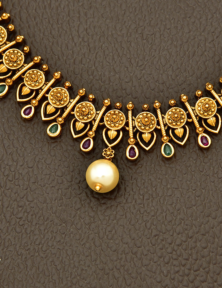 Antique Zirconia Long Haaram 128046