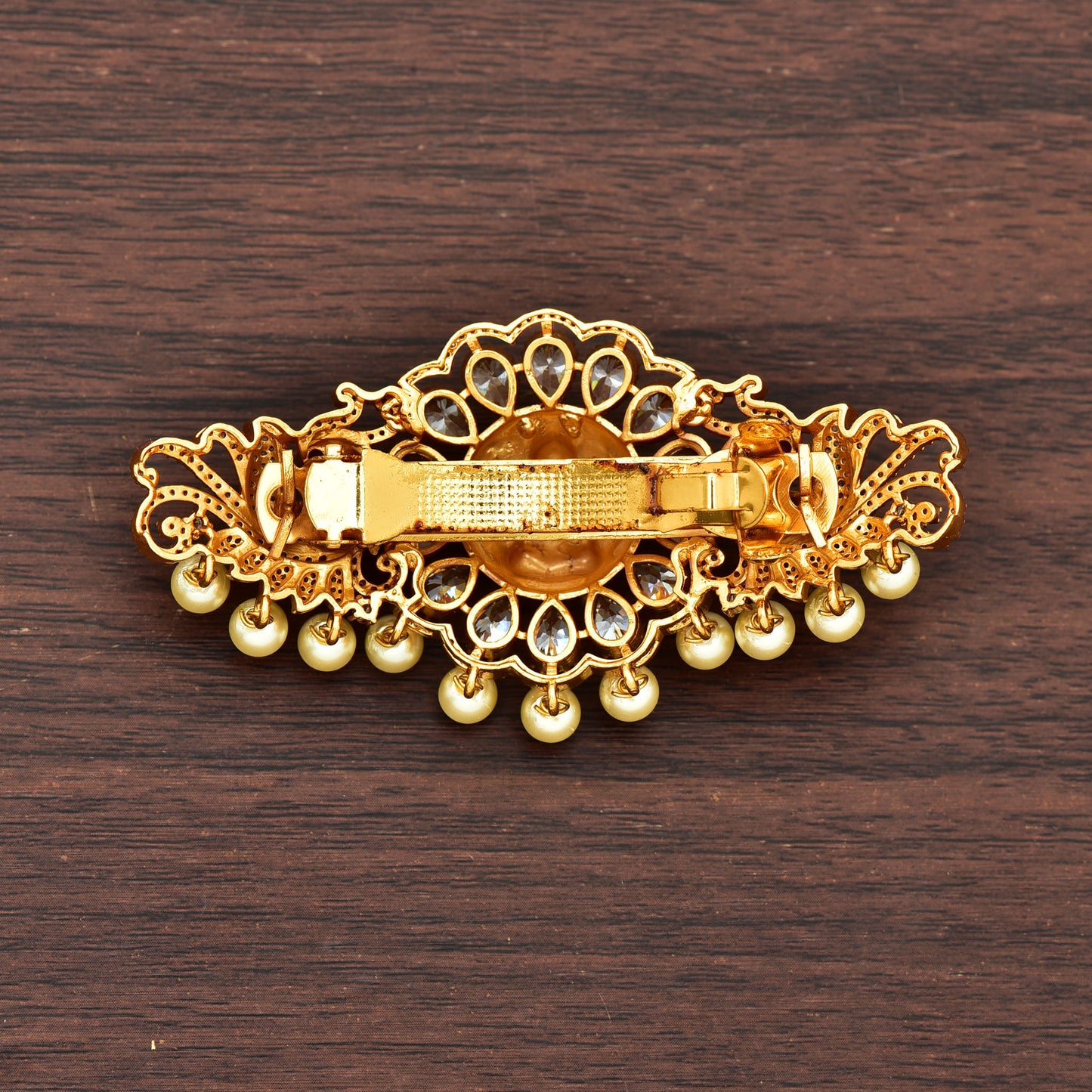 Antique Lakshmi Devi Zirconia Hair clip