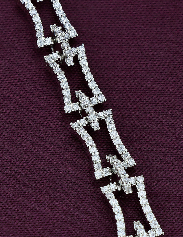 Zirconia Designer Chain Bracelet