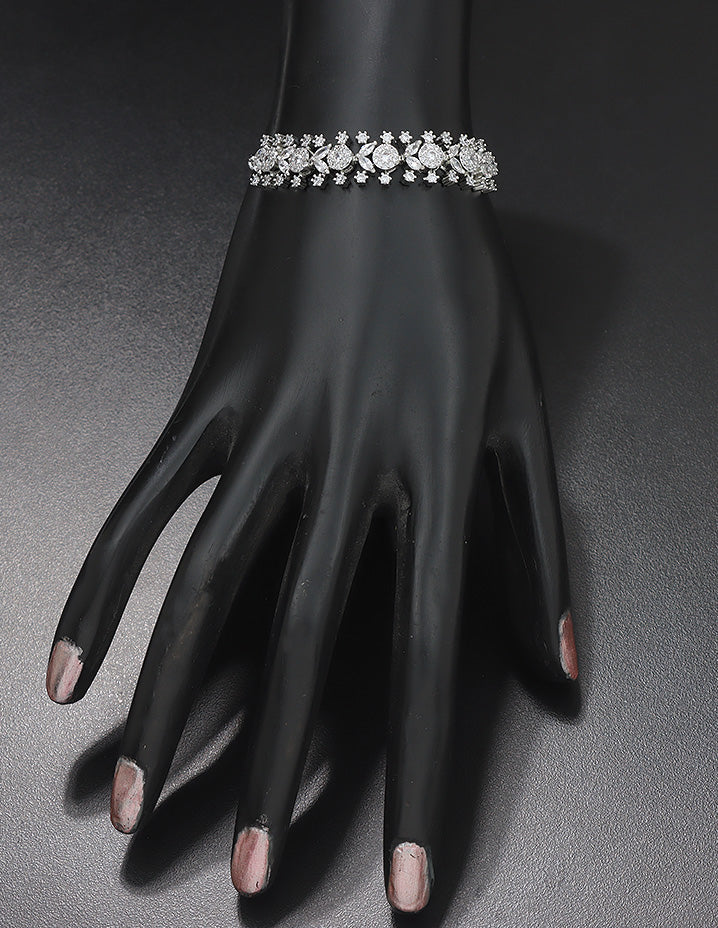 Designer Zirconia Chain Bracelet