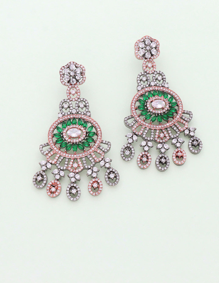 Zirconia Black Rose Choker Set