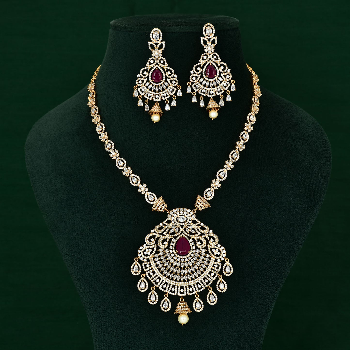 Zirconia Necklace Set