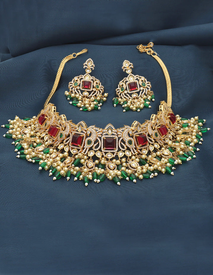 Zirconia Guttapusalu Choker Set