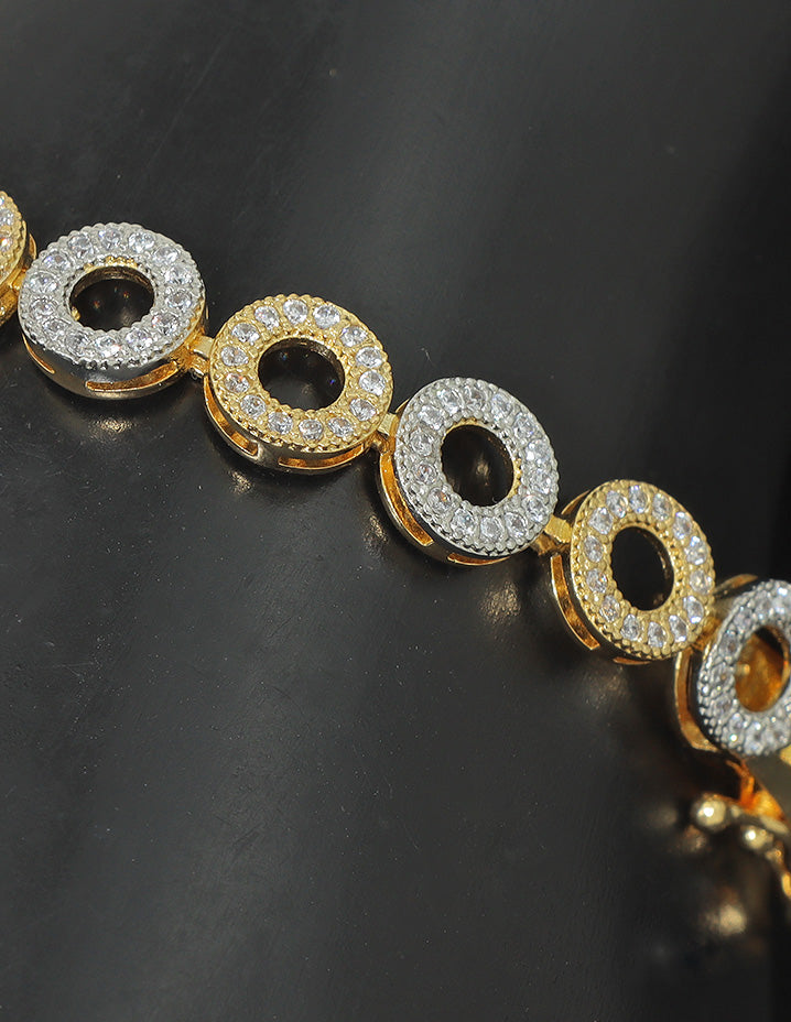 Designer Zirconia Chain Bracelet