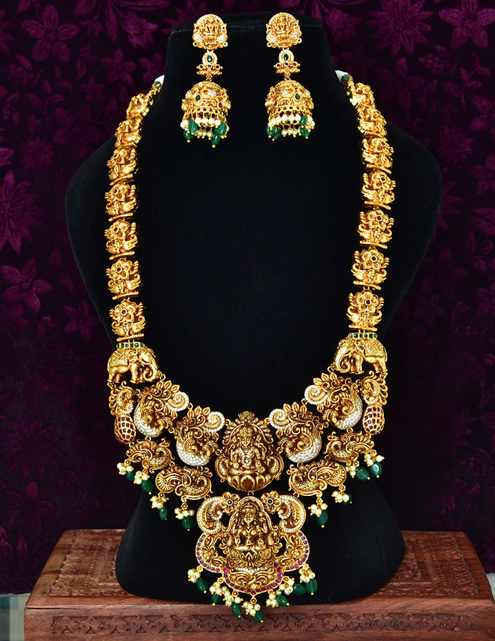 Antique Lakshmi Devi Grand Wedding Long Haaram
