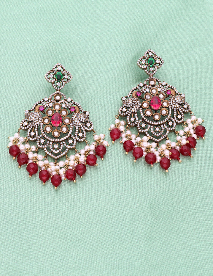 Victorian Ruby And Emerald Necklace set