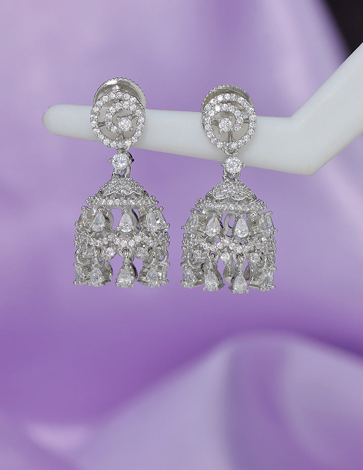 Designer Zirconia Royal Radiance Jhumka