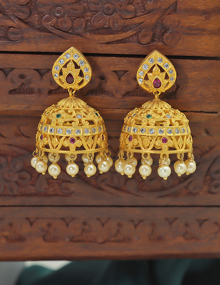 Matt Jhumka Earrings