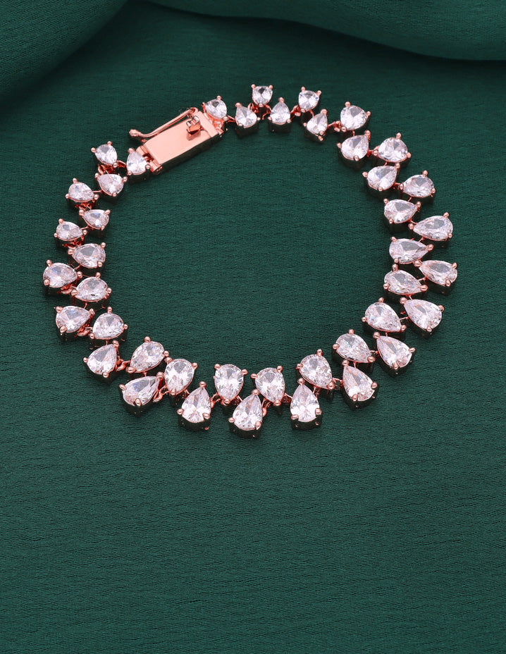 Zirconia Designer Chain Bracelet