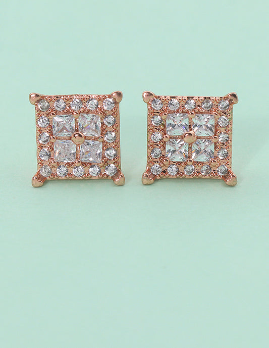 Designer Zirconia Stud Earrings